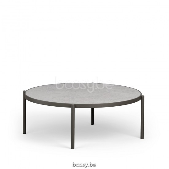 Jardinico VOLTE Runder Beistelltisch Nestbar Anthrazit Ceramic Taupe Grey.