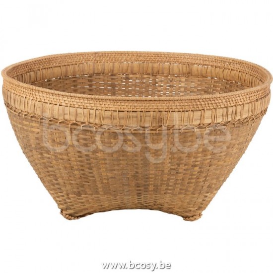 paniers de rangement Jolipa J Line Jline Panier Extra Large Rond Rotin Naturel