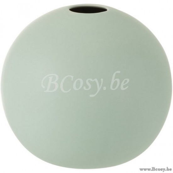vases Jolipa Jline Vase Boule Ceramique Vert Pastel Medium