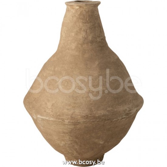J Line Jline Vase Extra Large Chad Papier Mache Braun vases