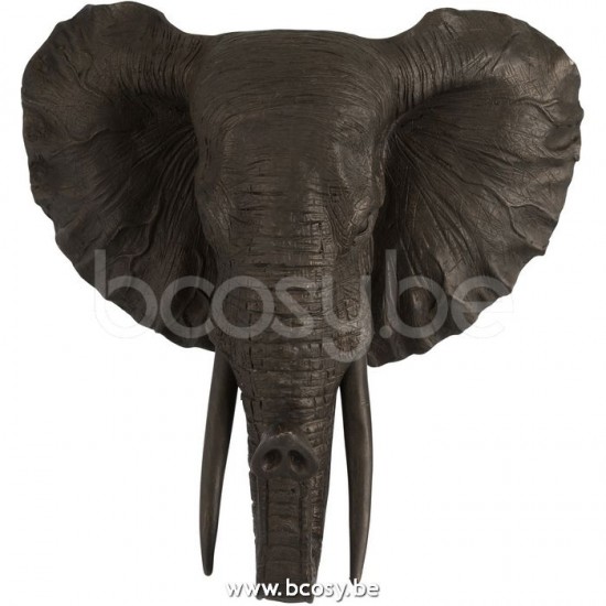 elephants Jolipa J Line Jline Elephant Suspendu Resine Marron
