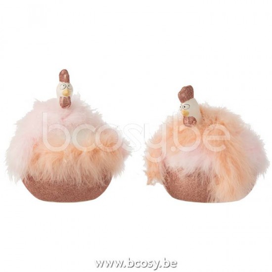 J Line 17587 Hennetjes Kip Henne Haan Decorazione Decorations Beelden chicken pottery Poulets Haehne Hanen Hennen Hen Kipjes Figuras Decoracion Decoratie Haehnchen Poulet Hennetje Beeld Figuren Beeldj