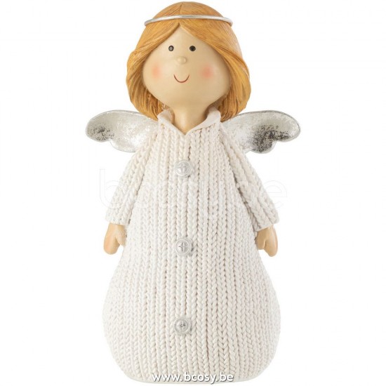 anges statuettes Jolipa J Line Jline Ange Poly Blanc Medium
