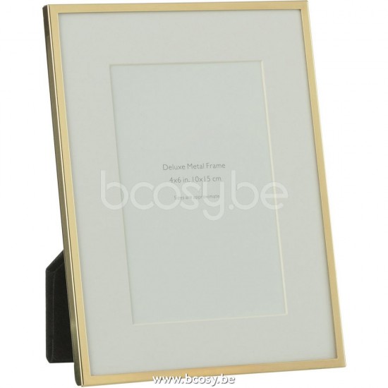 J Line Jline Photo Frame Passe Partout Fne Border 10X15 Metal Gold Small photo holder picture frame holders frames