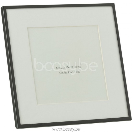 J Line Jline Photo Frame Passe Partout Fne Border 13X13 Metal Black photo holder picture frame holders frames