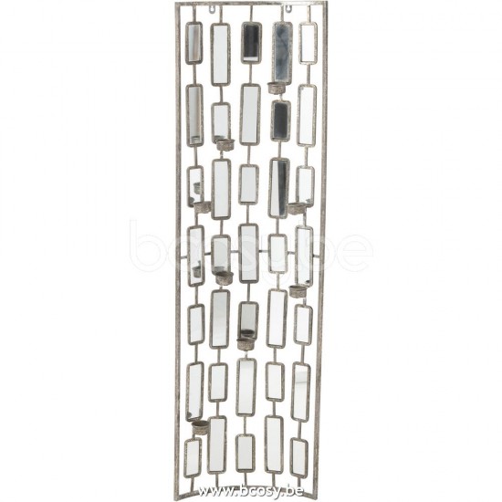 Jline Decoracion Mural Fotosforo Metal Espejo Gris Large