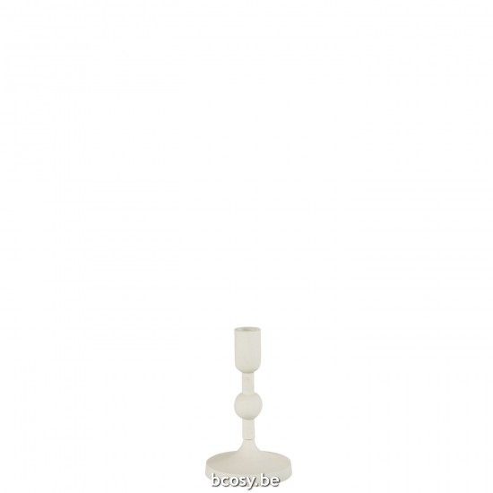 J Line Candleholder Balls Aluminium White Small candleholders candle holders candlesticks.