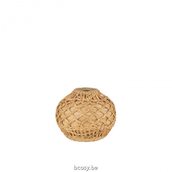 J Line Vase déco Vases déco Jolipa Vase Tresse Bambou Naturel Small.