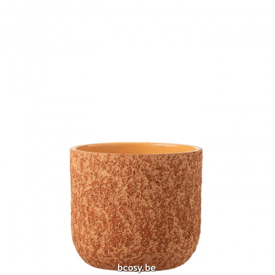 J Line Flowerpot Rough Ceramic Terracotta Large flowerpots.
