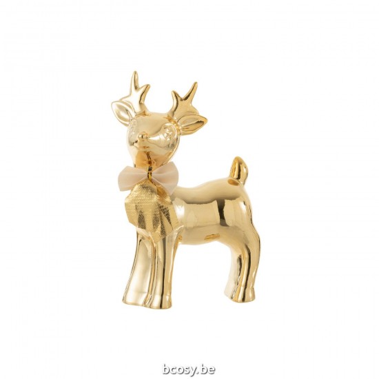 J Line Moose Bow Porcelain Gold Large moose.