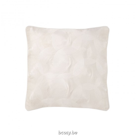 J Line Kussen Milano Textiel Wit cushion.