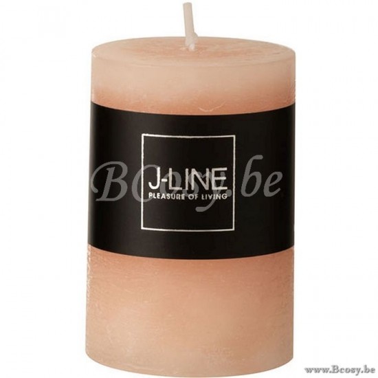 J Line bougies cylindre Jolipa Bougie Cylindrique Peche S18H.