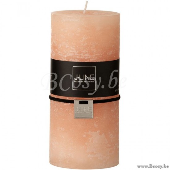 J Line bougies cylindre Jolipa Bougie Cylindrique Peche L 70H.