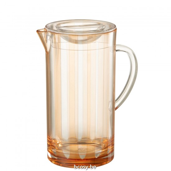 J Line Pitcher Melanie Plastic Orange decanters Jugs.