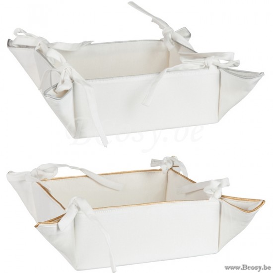 J Line Jline Breadbask Tree Cotton Gold Silver 35X35Cm Assortment Of 2 breadbaskets