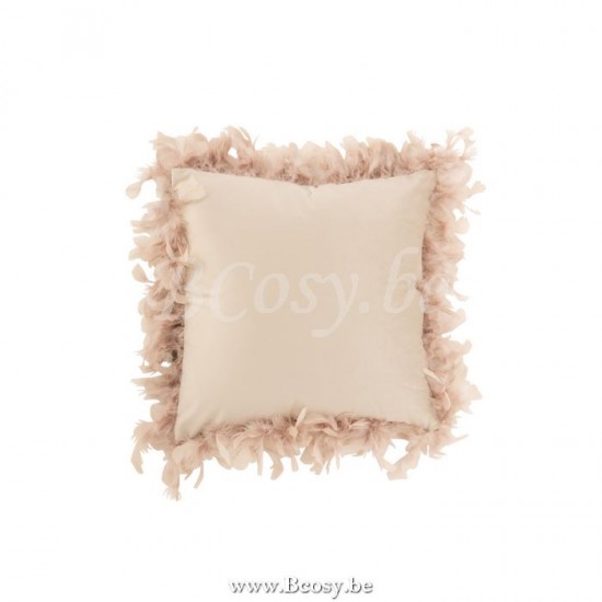 J Line Jline Kissen Feder Polyester Puderrosa kissen