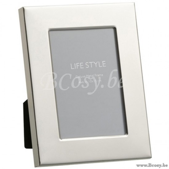 J Line Jline Fotok Brede Boord 10X15 Metaal Zilver Small