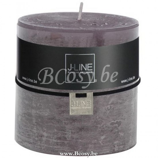 J Line Jline Cyl Candle Granite 80H cylindric candles