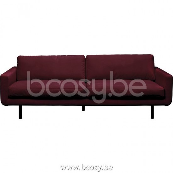 Lifestyle SOFA 3-ZITS GENUA SEVEN WINE RED 39 B230/H80/D90 Lifestyle94 SOFA 3-ZIT GENUA SEVEN WIJNROOD 39 B230/H80/D90