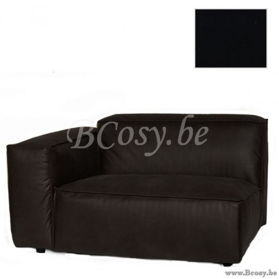 Lifestyle 1,5 ZITTER ARMLEUNING LINKS VERONA SEVEN ONYX 169 B128/H75/D104 Lifestyle94 1,5 ZITTER ARM LINKS VERONA SEVEN ONYX 169 B128/H75/D104