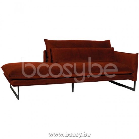 Lifestyle CHAISE LONGUE LINKS MODEL MILAN SEVEN COPPER 126 B215/H88/D100 Lifestyle94 DAGBED RECHTS MILAN SEVEN KOPER 126 B215/H88/D100