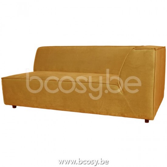 Lifestyle BANKSTEL 2,5-ZITS ARMLEUNING RECHTS BELLARIA SEVEN OCRE 23 B173/H73/D95 Lifestyle94 2,5 ZITTER ARM RECHTS BELLARIA SEVEN OKER 23 B173/H73/D95