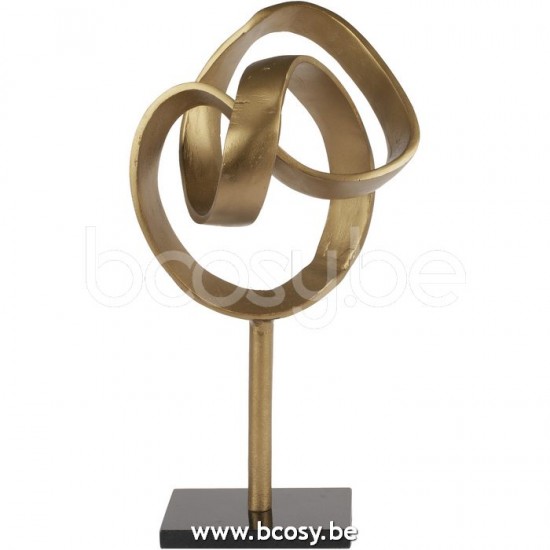 Lifestyle SKULPTUUR KNOT GOLD 20x20x43 cm Lifestyle94 SCULPTUUR KNOT GOUD 20x20x43 cm