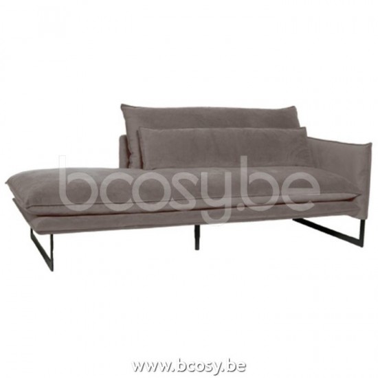 Lifestyle CHAISE LONGUE LINKS MODEL MILAN SEVEN SHITAKE 124 B215/H88/D100 Lifestyle94 DAGBED RECHTS MILAN SEVEN SHITAKE 124 B215/H88/D100