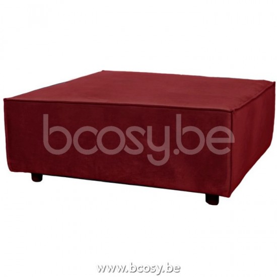 Lifestyle VOETBANK BELLARIA SEVEN SCARLET 141 B95/H41/D95 Lifestyle94 HOCKER BELLARIA SEVEN SCHARLAKENROOD 141 B95/H41/D95