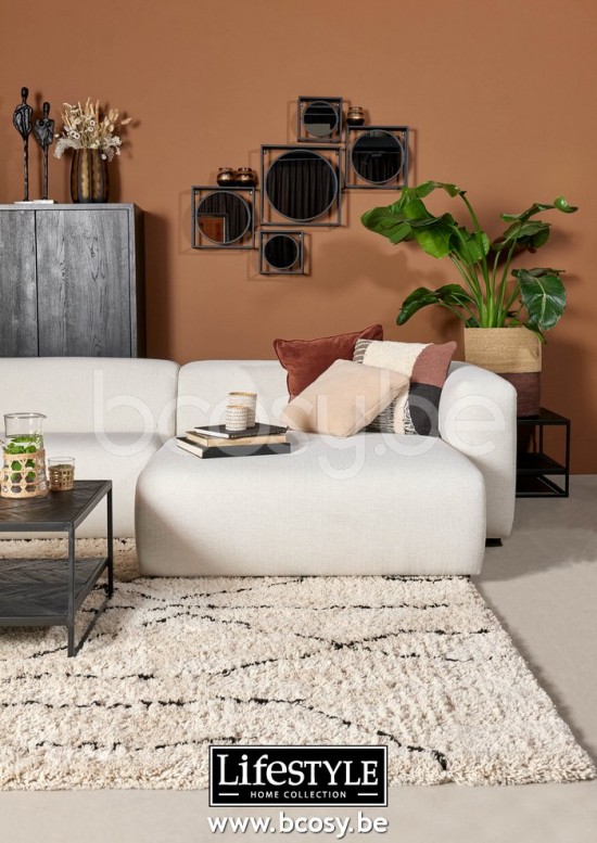 Lifestyle DIWAN MIT ARMLEHNEN LINKS SIRMIONE LUNO ECRU 1 B120/H71/D158