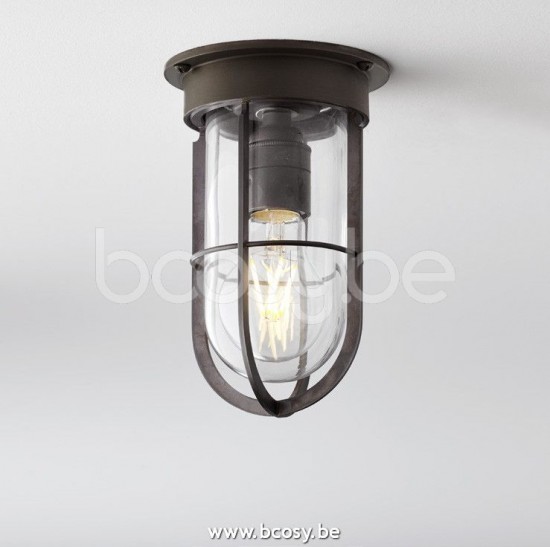 Tekna Nautic DOCKLIGHT CEILING-donker brons-helder glas.