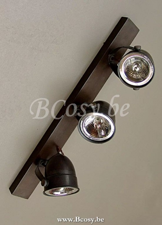 Authentage COM003B05 COMÈTE opbouwspot BA15d Bronze Authentage Opbouwspots.