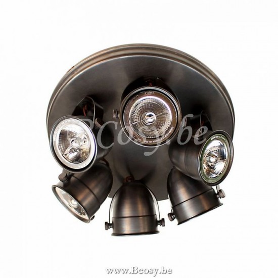 Authentage COM0L6R30 COMÈTE Aufbaustrahler GU10 Bronze Authentage Anbaustrahler Spotleuchten Aufbauleuchte.