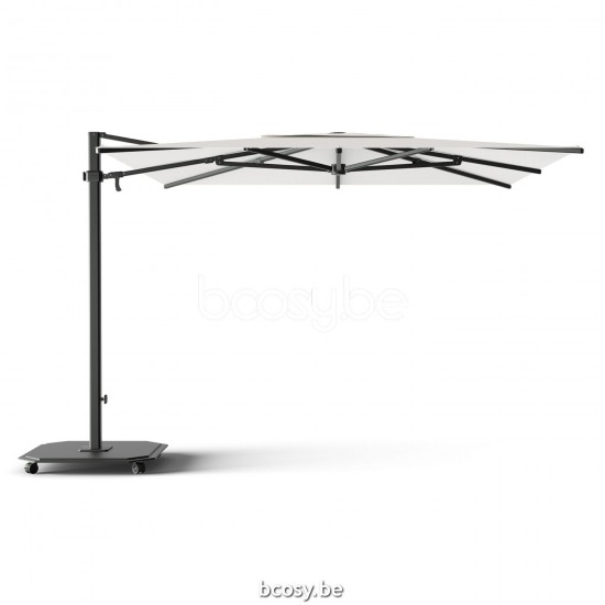 Jardinico JCP301 300x300 Square Cantilever Parasol Pole Black Canopy Pearl Sunbrella Plus Marine.