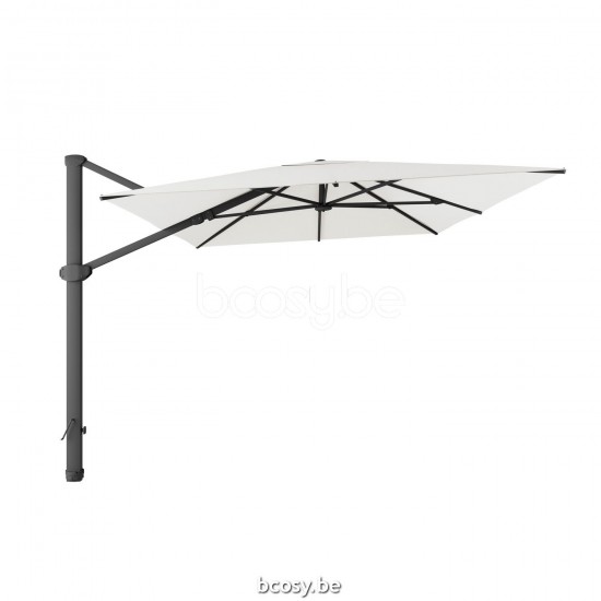 Jardinico LIMA 300x400 Rectangular Cantilever Parasol Pole Anthracite Canopy Natural Classic-Acryl solids.