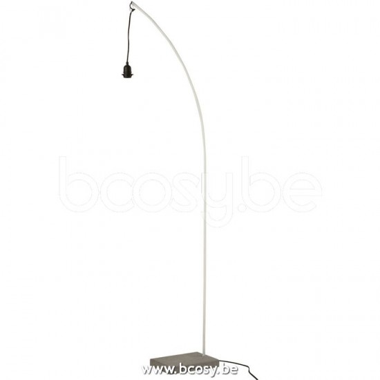 J Line Jline Piede Di Lampada Fero Cemento Bianco Grigio Pie Lámpara Hierro Hormigón Blanco Natural