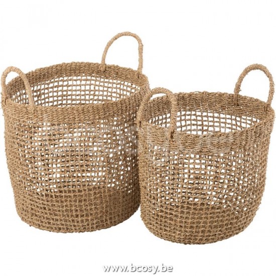 J Line Jline Set Van 2 Manden Oasis Zeegras Naturel