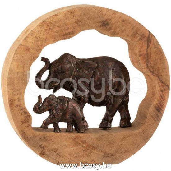 J Line Jline Figur Elefant Kind Mangobaum Aluminium Bronze Large elefanten