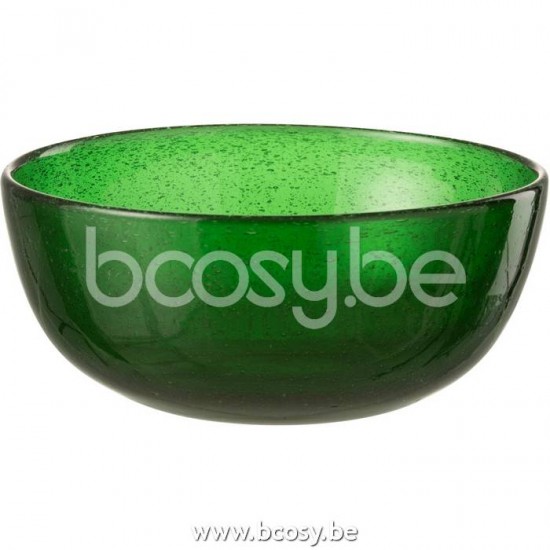 J Line Jline Dish Lisboa Glass Green bowls round dish