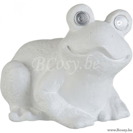 J Line Jline Frosch Solar Sitzend Magnesia Weiß froschen