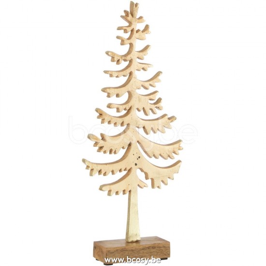 J Line Jline Jolipa 25791 Dennenboom Dun Aluminium Goud Medium