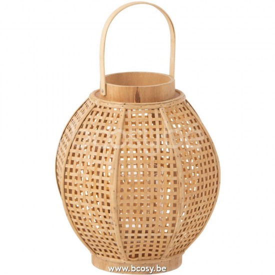 J Line Jline Lanterna Bambu Naturale Linterna Bambu Natural