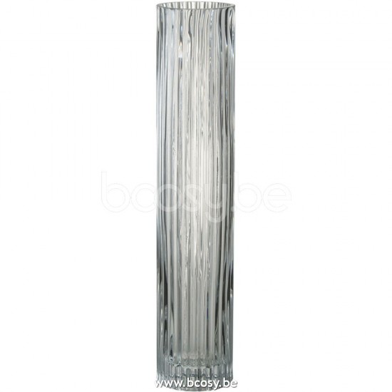 J Line Jline Vase Zylinder Linien Glas Transparent Large vases