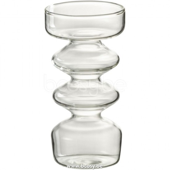 J Line Jline Jolipa 28866 Vaas Luna Glas Transparant Small