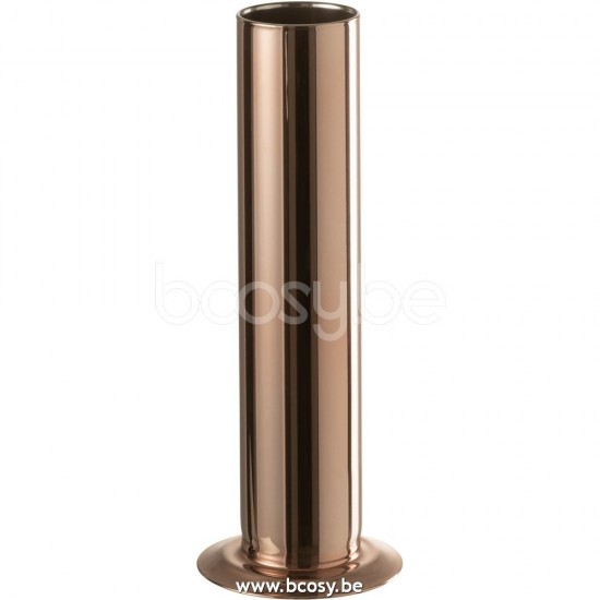J Line Jline Jolipa 28917 Vaas Tube Glas Koper Small
