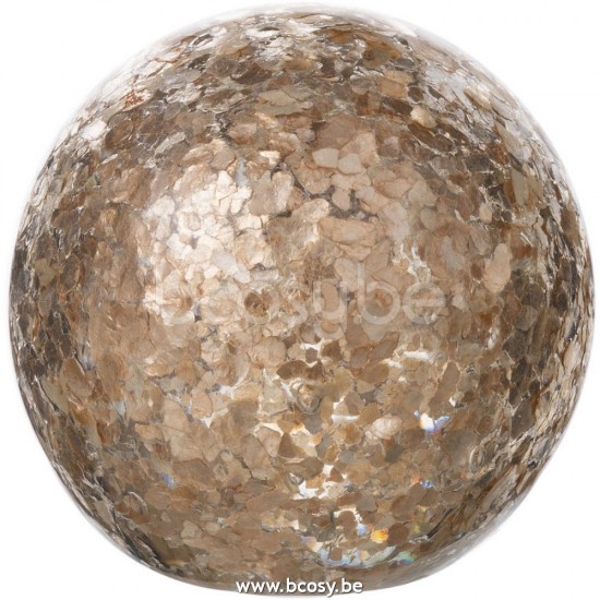 J Line Jline Jolipa 29095 Presse Papier Confetti Glas Goud Small