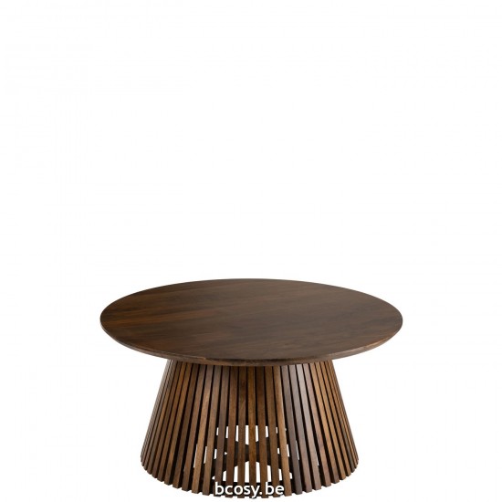 J Line Tavolo Vincent Legno Di Mango Marrone Medium Mesa Vincent Madera De Mango Marron Medium.