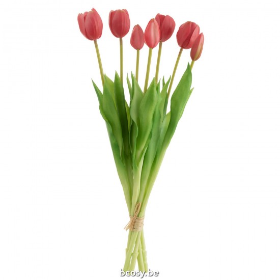 Jline Boeket Tulpen 7Stuks Pu Fel Roze Large.