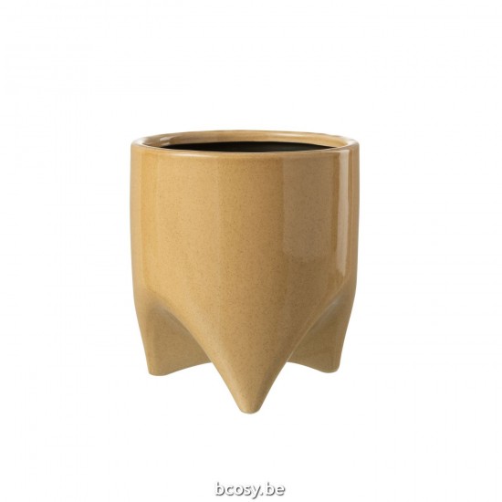 J Line Portavasi Helia Ceramica Verde Large Maceta Helia Cerámica Verde Grande.