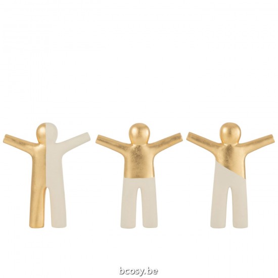 Jline P Tit Maurice Resine Creme Goud Assortiment Van 3.